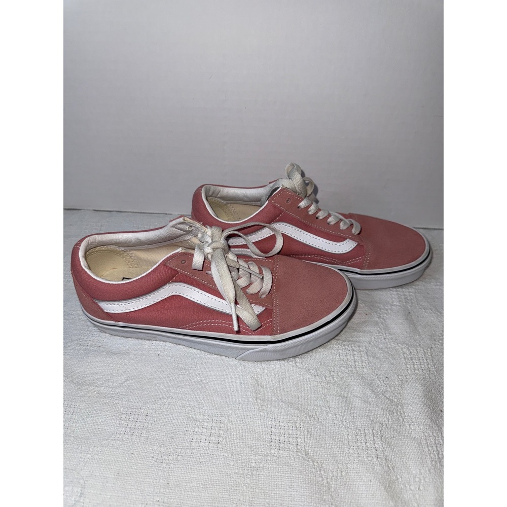 Vans Old Skool Low Top Pink Skate Shoes Sneakers Casual Comfy US 3.5